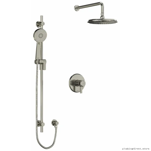 Riobel Momenti Brushed Nickel Shower Faucet Trim Set - Modern Bathroom Upgrade
