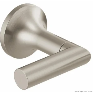 Brushed Nickel Modern Wall Mount Tub Filler Lever Handles - Odin Collection