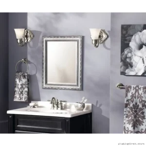 Modern Brushed Nickel Wall Sconce - Sleek Bathroom Lighting