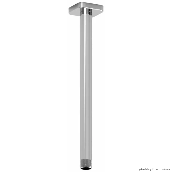 Modern Ceiling Mounted Shower Arm with Square Chrome Escutcheon - 12" RIOBEL 577C