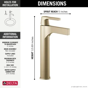 Champagne Bronze Bathroom Vessel Sink Faucet – Modern Kitchen & Bath Design