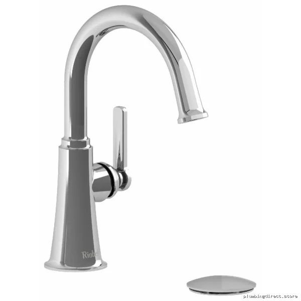 Momenti Modern Chrome Bathroom Faucet with C-Shaped Spout & J Handles | High Flow