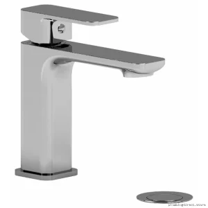 Modern Chrome Single-Hole Bathroom Faucet Lever Handle Low-Flow Efficiency RioBel