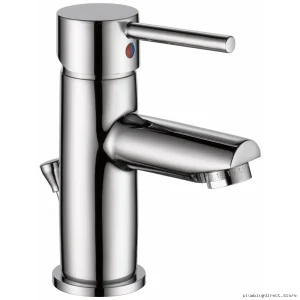 Modern Chrome Single Hole Bathroom Faucet 1.0 GPM Cylindrical Faucet - Delta 559LF-GPM-PP