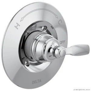 Modern Chrome Pressure-Balanced Shower Valve Trim - Woodhurst T14032 Delta