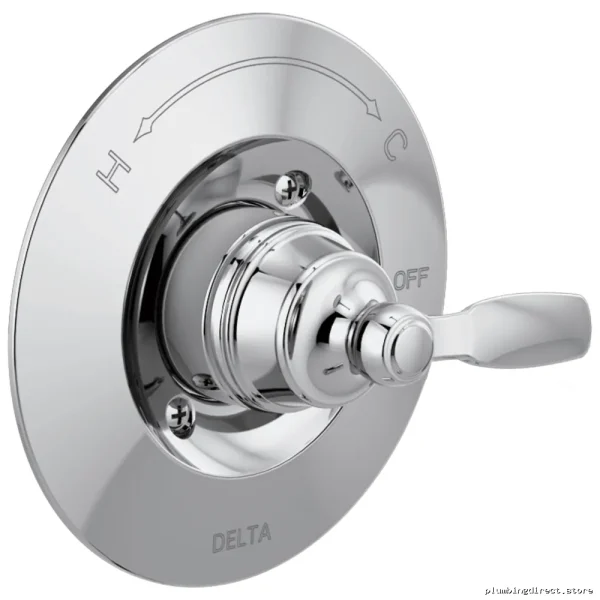 Modern Chrome Pressure-Balanced Shower Valve Trim - Woodhurst T14032 Delta