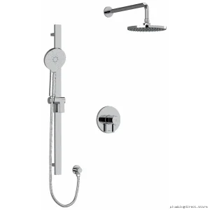 RIOBEL Chrome Shower Faucet Trim Kit - Modern TKIT323PXTMC Design