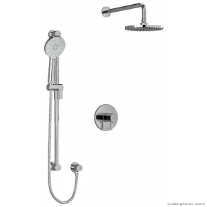 RIOBEL Modern Chrome Shower Faucet Trim Kit - Upgraded Design