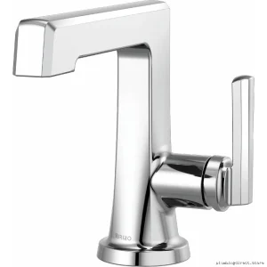 Modern Chrome Single-Hole Bathroom Faucet by Levoir