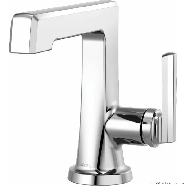 Modern Chrome Single-Hole Bathroom Faucet by Levoir