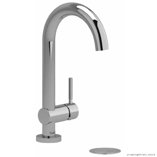 Chrome Modern Single-Hole Bath Faucet – Durable Knurl Design | High-Flow | Model RU0-KC