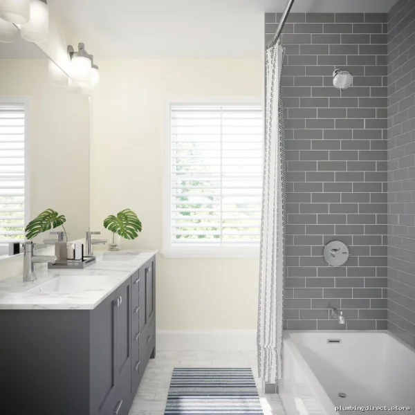 Modern Single-Hole Chrome Bathroom Faucet - Caraquet W22216 by Waltec - Image 3