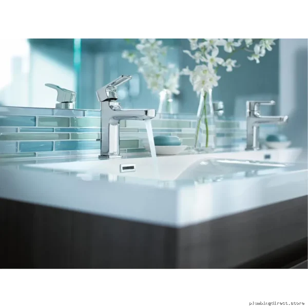 Modern Single Hole Bathroom Faucet - Chrome Finish 6902 Moen-style - Image 3