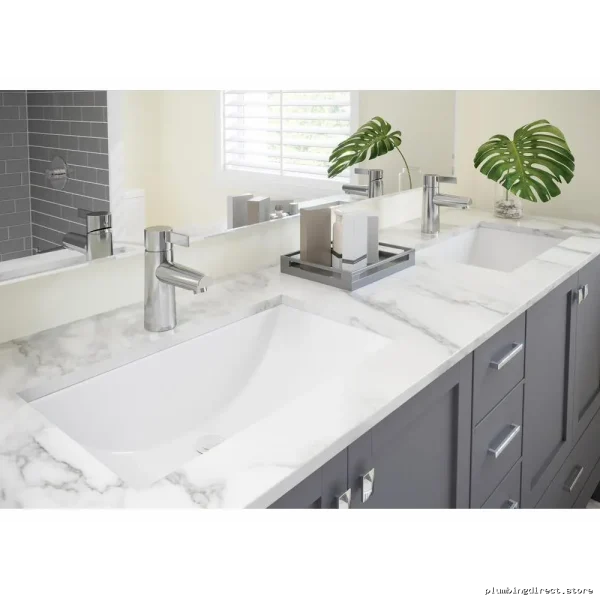 Modern Single-Hole Chrome Bathroom Faucet - Caraquet W22216 by Waltec