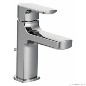Modern Single Hole Bathroom Faucet - Chrome Finish 6902 Moen-style