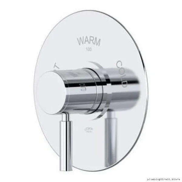 Riu Modern Chrome Thermostatic Shower Valve Trim with Fixed Flow Design - TRU13W1LMC RIOBEL
