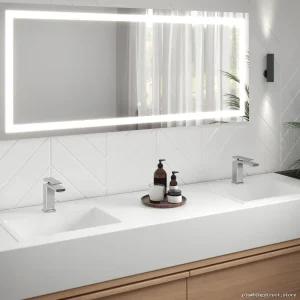 Modern Single-hole Vanity Faucet w/Push Drain & Chrome