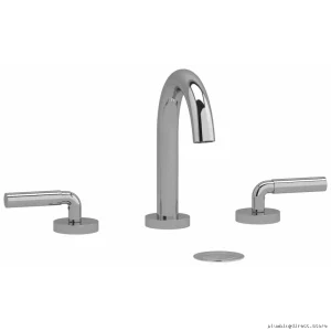 Modern Chrome C-Spout Widespread Faucet with Lever Handles - 1.2 GPM RU08LC