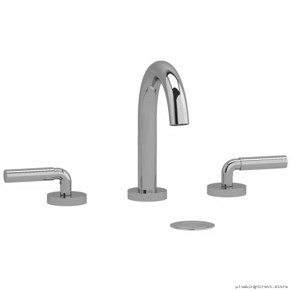 Modern Chrome C-Spout Widespread Faucet with Lever Handles - 1.2 GPM RU08LC