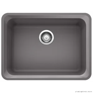 Silgranit Undermount Sink by Vision U - Modern Cinder Design