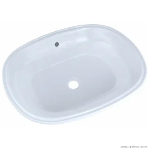 Cotton White Undermount Bathroom Sink 21x16 Modern Toto LT481G#01