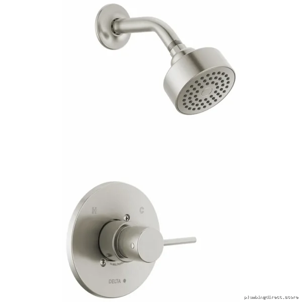 Modern Cylindrical Shower Faucet Trim - Stainless Steel Delta T14259-SS-PP