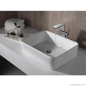 Modern Design High-Arc Chromed Gooseneck Tap – Ideal Fit #DST