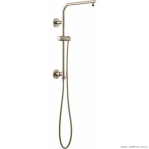 Modern Euro Round Shower Column with Brushed Nickel Finish - Brizo 80092-BN