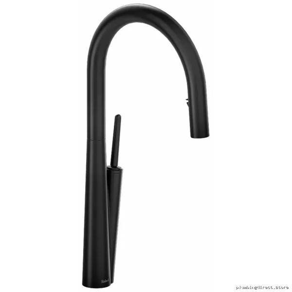 Modern Kitchen Faucet with Pull-Down Spray Black SC101BK RIOBEL Faucet