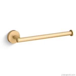 Modern Bathroom Towel Bar - Vibrant Brushed Brass Elate 9 Kohler 27291-2MB