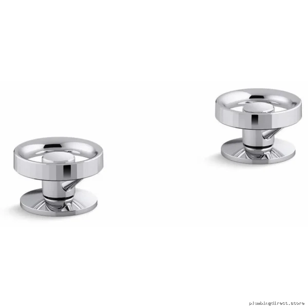 Kohler Widespread Bathroom Faucet Industrial Handles - Polished Chrome 77974-9-CP