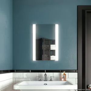 Modern LED Vanity Mirror 18x26 Illuminated Kalia Collection MR1460-500-001