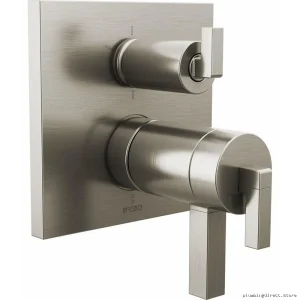 Modern Lever Handle Kit with Integrated Diverter Trim - Luxe Nickel HL7522-NK Brizo