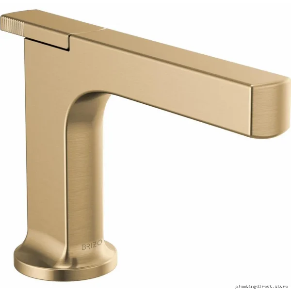 Luxe Gold Single Hole Bathroom Faucet - Modern Design Kintsu 65006LF-GL Brizo