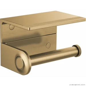 Kintsu Brizo Luxury Gold Bathroom Utility Shelf - Modern Storage 695007-GL