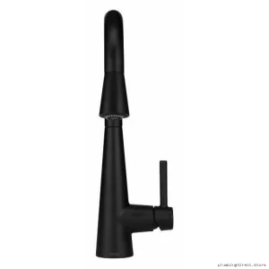 Modern Bar Faucet with Pull-Down Spray - Matte Black Finish 7664BL Moen