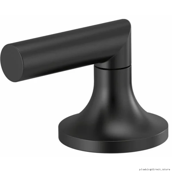 Jason Wu HL5373-BL Modern Widespread Bathroom Faucet with Matte Black Low Lever Handles - Image 2