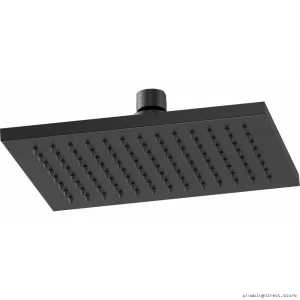Modern Matte Black Ceiling-Mounted Rainfall Shower Head 2.5 GPM Brizo