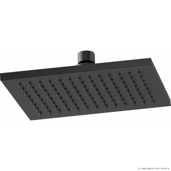 Modern Matte Black Ceiling-Mounted Rainfall Shower Head 2.5 GPM Brizo