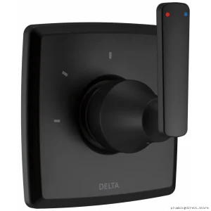 Triple Setting Shower Divertor - Modern Design & MattBlack Finish | Del ta
