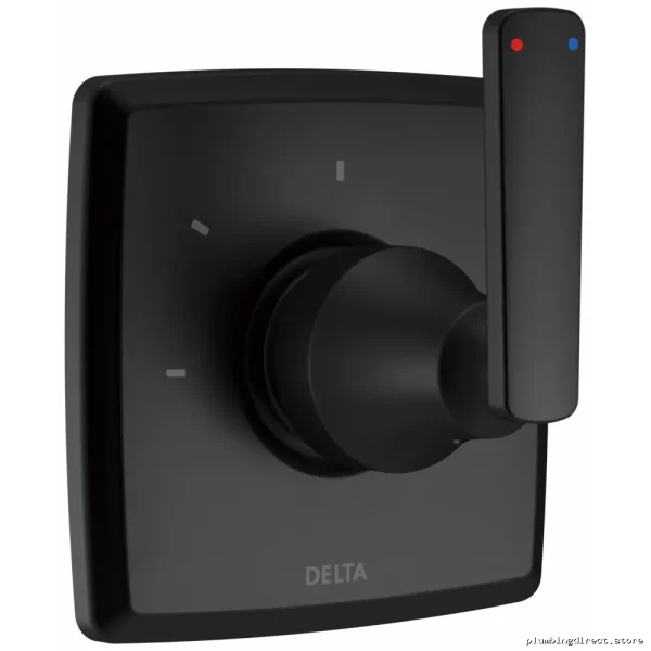 Triple Setting Shower Divertor - Modern Design & MattBlack Finish | Del ta