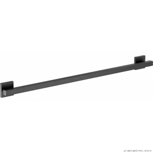 Matte Black Square Grab Bar for Bathrooms - Modern Design by Brizo
