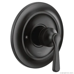 Modern Matte Black Valve Trim Replacement for Moen UTS344301BL Colinet M-Core 3 Series