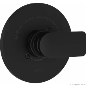 Modern Matte Black Valve Trim for Portage Monitor 14 Series – Durable Design
