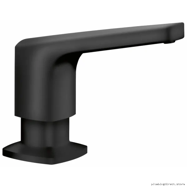 Rivana Modern Matte Black Soap Dispenser - Sleek Wall-Mounted 443029 - Image 3