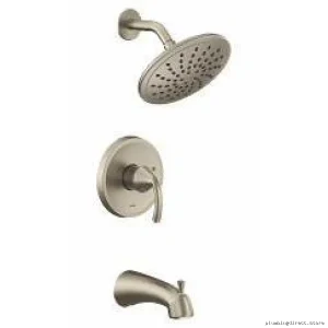 Brushed Nickel Tub & Shower Trim - Modern Moen Glyde M-Core 2 UT2843EPBN