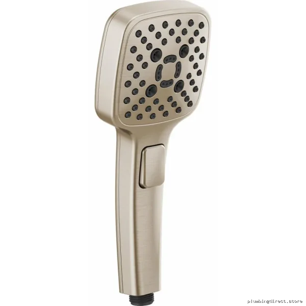 Modern Square Linear Multi Function Hand Shower Brushed Nickel Finish