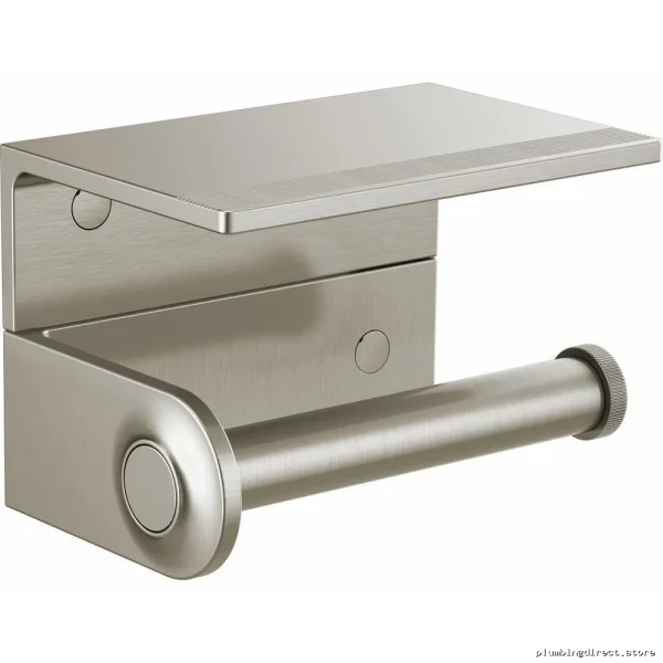 Nickel Finish Toilet Paper Holder by Kintsu - Modern Brizo Design 695006-NK - Image 2