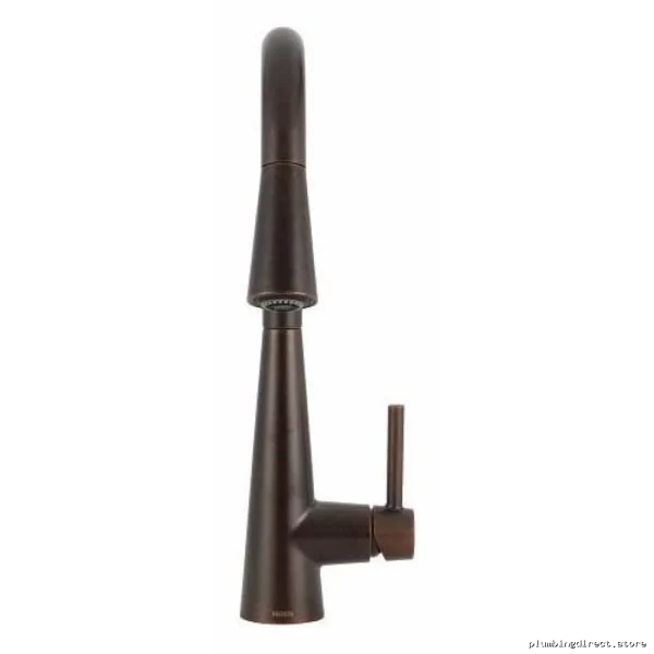 Modern Oil Rubbed Bronze Kitchen Faucet with Pull-Down Spray - Moen Model 7864ORB - Image 2
