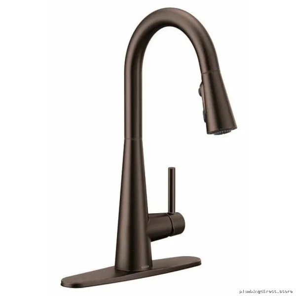 Modern Oil Rubbed Bronze Kitchen Faucet with Pull-Down Spray - Moen Model 7864ORB